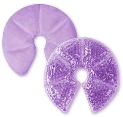 AOGOE 3-in-1 Breast Cooling Gel Pads, 2 Pack Hot & Cold Breastfeeding Gel Pads, Breast Feeding Essentials Reusable Gel Cooling Pad, Postpartum Essentials, for Nursing & Nipples Pain Relief, Mastitis
