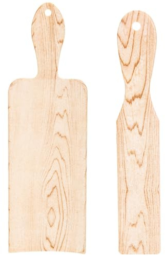 Alipis Lot de 2 Palettes à Mèches en Bois Grainé, Grosse et Petite Taille, Outil de Teinture Capillaire pour Mise en Valeur des Mèches, Planches Légères Réutilisables pour Coloration