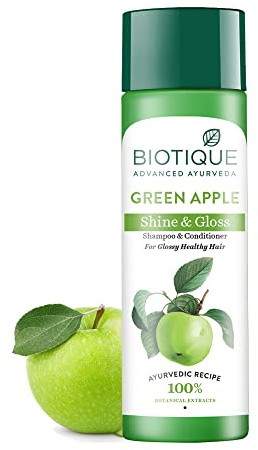 Biotique Green Apple Fresh Daily Purifying Shampoo and Conditioner for Oily Hair and Scalp 120ml