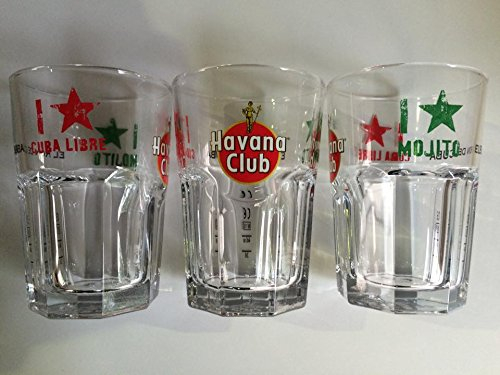 Havana Club 6X i Love Mojito Glas Gläser