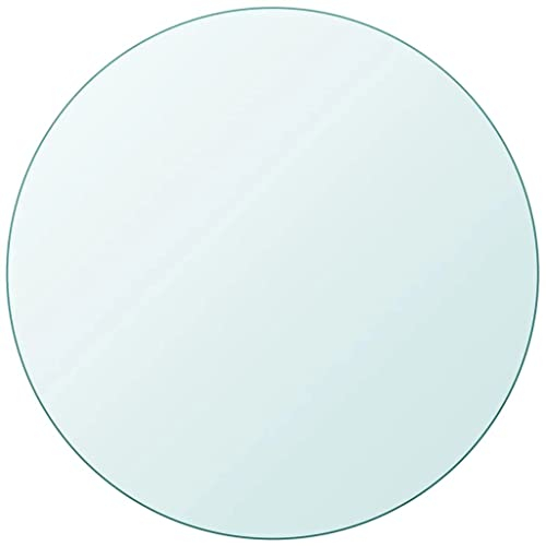 vidaXL Tischplatte Gehärtetes Glas Ø 400 mm Tisch Glasplatte Platte Esstisch