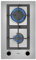Teka EFX 30.1 2G AI AL CI NAT - Placa Modular con 2 Quemadores, de Gas Natural, Autoencendido Integrado, Parrillas de Fundición, Combinable, Color Acero Inoxidable