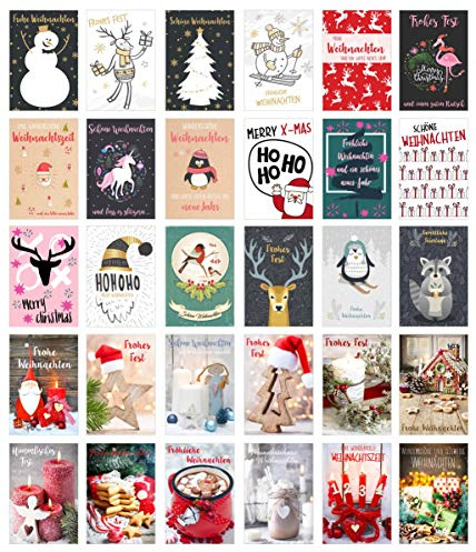 Edition Seidel Set de 30 tarjetas postales de Navidad