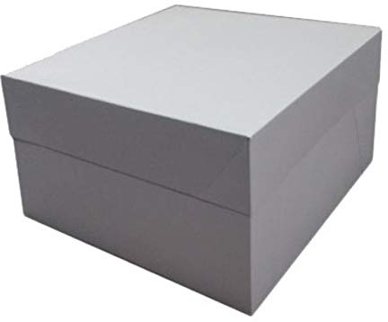 Decoraciondulce - 25 x Caja Blanca para Transportar Tartas (30.4 X 30.4 X 15.2 CM.)