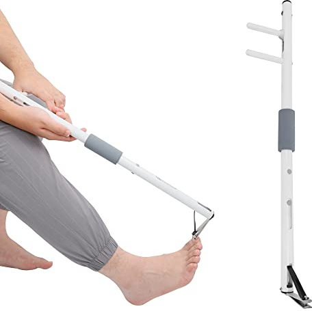 Nagelknipser mit langem Griff für unzugängliche Zehennägel, Pediküre, frei gebogene Zehennagelschere für ältere Menschen, Übergewichtige und Behinderte (XS-Length 50cm)