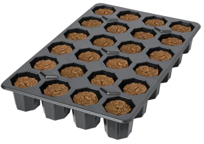 ROOT!T 24 Seed Starter Kit With Coco Coir Dry Plugs Reusable Seedlings Tray For Nursery Growing Propagation Peat Free Germination Kit