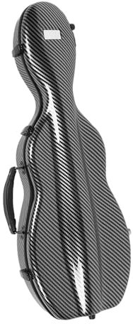 Luocute Geigenkasten aus Kohlefaser, Geigenkoffer in Voller Größe mit 2 Schultergurten, Hygrometer, Sicherem Verschlussmechanismus und Weichem Samt-Innenraum, für 4/4, 3/4, 1/2, 1/8,