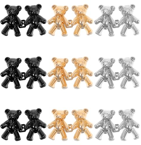 Classicseali 9 par byxlinning snäv, byxor snäv gör-clip, knappbyxor gör byxförlängning, dekorationstillbehör midjespänne för jeans, kjolar, klänningar (guld, silver, svart)