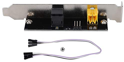 Baxnore Placa de Interfaz de Audio Digital SPDIF Deflector coaxial de Fibra chapada en Oro Tarjeta de Sonido de Placa Base Universal para de Audio de PC de Cine en casa Alta Fidel