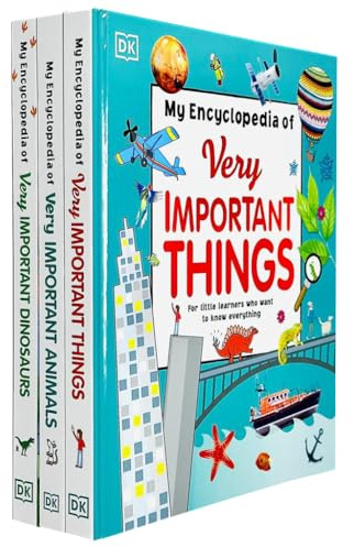 My Encyclopedia of Very Important Things Collection 3 Books Set By DK (Things, Animals & Dinosaurs)