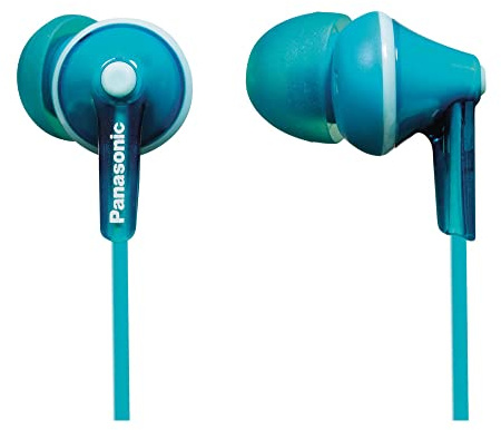 Panasonic RP-HJE125-Z Wired Earphones, Turquoise