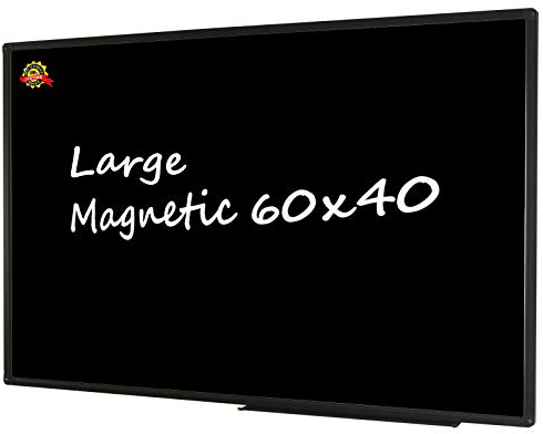Lockways Magnetic Chalkboard 60 x 40 Inches, Large Blackboard Wall Decor