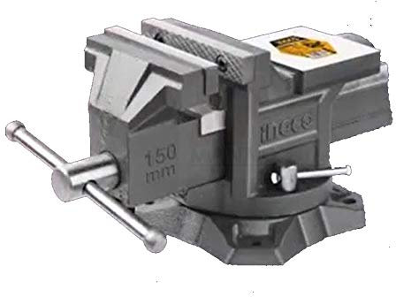 Ingco Hbv086 - Tornillo de banco giratorio de 150 mm, 6 pulgadas, profesional, sujeción máx. 1600 kg