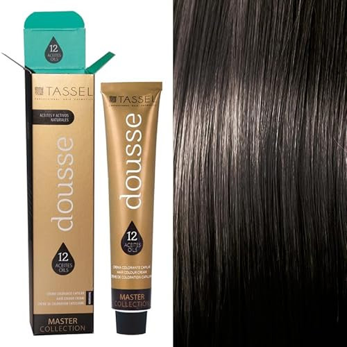 TASSEL DOUSSE Tinte para el pelo profesional con 12 aceites naturales - Tinte pelo mujer colores Naturales - Baño de color - Barros secretos del agua (nº4, 100.00 ml (Paquete de 1))