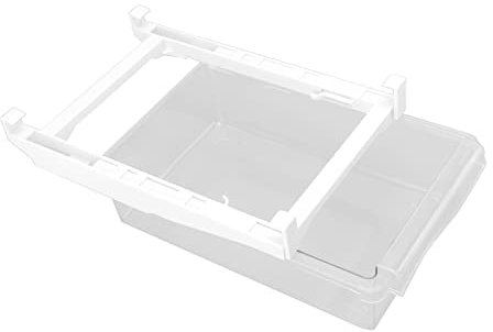 OPPWONG Soporte para Huevos para Frigorífico, Organizador para Frigorífico, 1 Rejilla, Organizador para Frigorífico, Almacenamiento con Mango Extendido para Bebidas, Verduras, Carne,