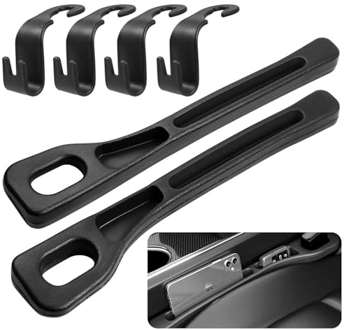 Sinofort 2Pcs Universal Car Seat Gap Filler with 4 Car Hooks | Car gap filler organizer, vehicle mounted gap leak proof filling strip with phone holder, gap stopper for most models cars