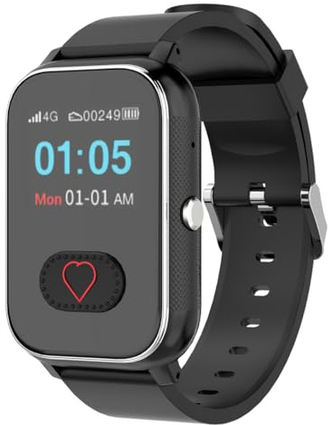 NikuTRAX Notrufuhr NC96S GPS – Vitalfunktionen & Sturzsensor, EIN-Knopf