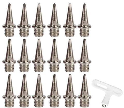 AMSLSIU Clés à Pointes de Golf durables, pour remplacer Les Pointes de Chaussures, faciles à remplacer en Acier Inoxydable, 100 Paquets/lot