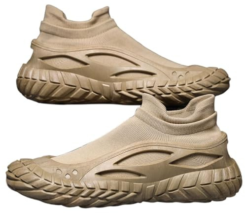 Calcetín para hombre, sin cordones, suela de goma, antideslizante, transpirable, suave, cómoda, de malla, para correr, ligera, ancha, para gimnasio, entrenamiento, verano, primavera