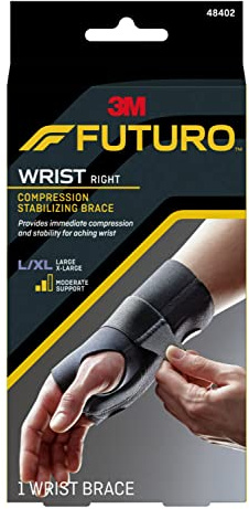 FUTURO Compression Stabilizing Wrist Brace, Breathable, Large/X-Large