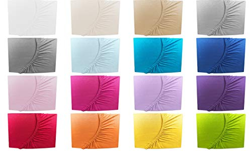 032 Kinder Baby Jersey Spannbettlaken Apfelgrün/Green 70x140 cm