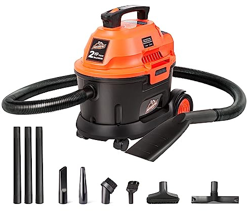 Armor All AA255W Wet/Dry Utility Vac 2.5 Gallon, 2.5-Gallon,120 Volts (AC), Orange/Black