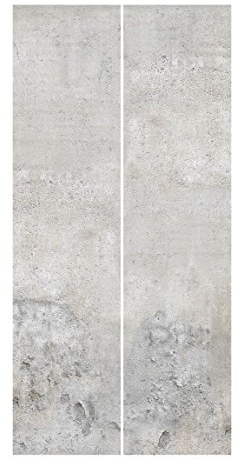 Bilderwelten Schiebegardinen - Shabby Betonoptik Ohne Aufhängung, 2X á 250 x 60cm