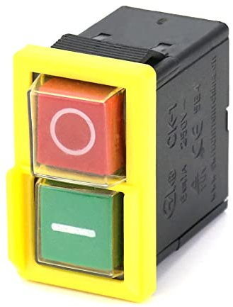 QWORK Kjd 6 Universa Ersatzschalter, 250 V 4 A, NVR Schalter, Not Aus Schalter