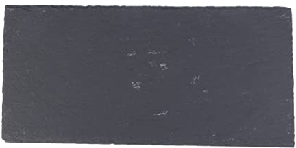 Operitacx Placa Rectangular Natural De Pizarra Para Pasteles Sushi Pizza y Más. Material Natural Diseño Simple y Elegante. Bandeja De Frutas y Alimentos Diseño Llamativo. 25x12 Cm Ideal