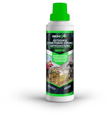 SkinStar Ropa de exterior y funcional Wash-In, impregnación de 500 ml, a prueba textil