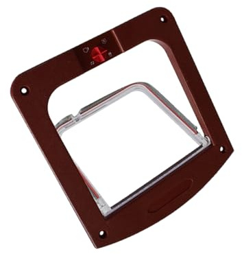 Happyyami Puerta Gato Ventana Puerta para Mascotas Puerta para Mascotas para Ventana Puerta Exterior Gato gatera Agujero Mascota Agujero Gato pequeña Cambiar Madera