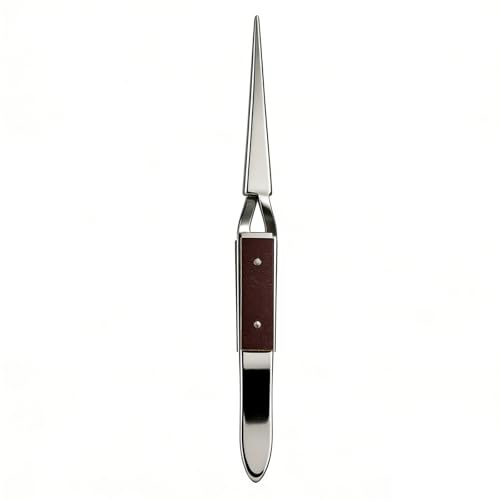 Whispern Cloud Cross Locking Soldering Tweezers Stainless Steel Pointed Tip | Heat Insulated Fibre Grip Cross Locking Soldering Tweezers, Corrosion Resistant for Electronics & Jewellery Work