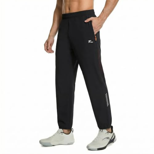 LUWELL PRO Men's Tracksuit Bottoms Lightweight Quick Dry Jogging Trousers