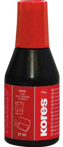 Kores SF71328 Stempelfarbe, Inhalt: 27 ml, rot
