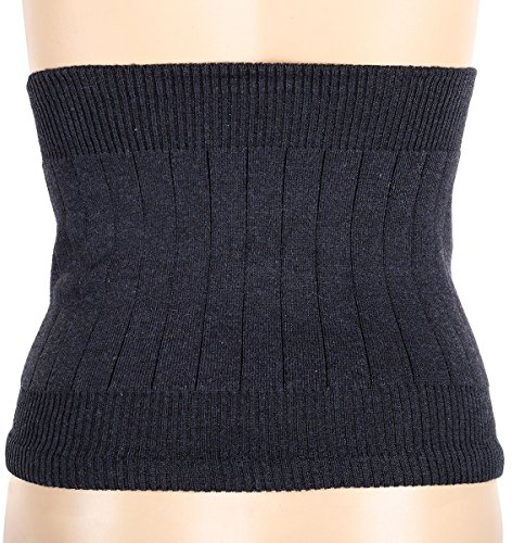 FSSTUD Damen Kaschmir Nierenwärmer Rückenwärmer Elastic Taille Unterstützung Taille Wärmer Taille Beschützer Tief Grau