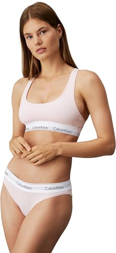 Calvin Klein Femme Slip Bikini Coton Stretch, Rose (Nymphs Thigh), M