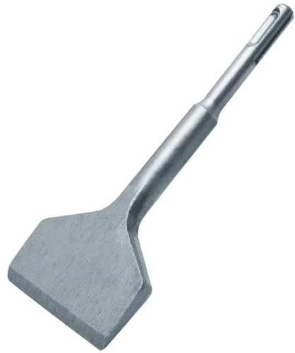 CCLIFE Cincel SDS Plus 168mm x 75mm para Azulejos, Cerámica y Piso - Cincel Ancho Doblado para Concreto, Mampostería y Martillos de Impacto