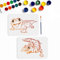MAYJOYDIY 2 Stück Gecko Schablone 29.7×21cm 2 Eidechsen Malschablonen Mit Pinsel Wiederverwendbare Reptilien Eidechsen Vorlage Zum Malen Für Holz Wände Fenster Heimwerker Dekoration