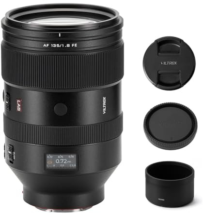 Viltrox AF 135mm F1.8 LAB FE Obiettivo per Sony E-Mount, Full Frame-Messa a Fuoco Automatica Teleobiettivo Compatibile con fotocamere Sony a7III a7RII a7IV a7RIV a9 A1 a5000 a6000 A6700