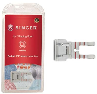 Singer Presser Foot, Metal, White, 1/4 inches