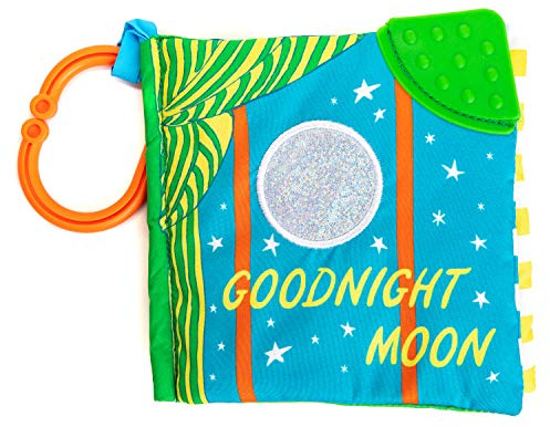 Kids Preferred Goodnight Moon Soft Book with On The Go Clip, 5 Inches