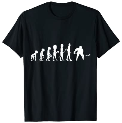 Evolution Eishockey Stadion Eishockeyschläger Torwart Puck T-Shirt