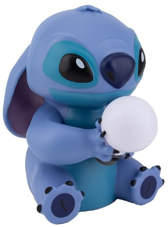Stitch Licht - Offiziell Lizenzierte Lilo & Stitch Lampe, Disney Sammlerstück, Nachttischlampe für Schlafzimmer, Dekor für Nachtbeleuchtung, Blau
