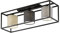Fischer & Honsel | Deckenleuchte, Isko | sandschwarz|Leinen Stoffschirme: hellgrau, grau, sandfarben| L: 70,00 cm, B: 20,00 cm| Ausl. Decke: 22,50 cm| 3x E14 max. 25,0 Watt| 21358