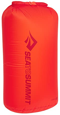 SEA TO SUMMIT - Ultra-Sil Dry Bag XXL 35L - Waterproof Storage & Organization - Roll-Top & Patented Field Repair Buckle - Ultra-Sil Fabric - For Backpacking - 32.1 x 28.5 x 56.5cm - Spicy Orange - 74g