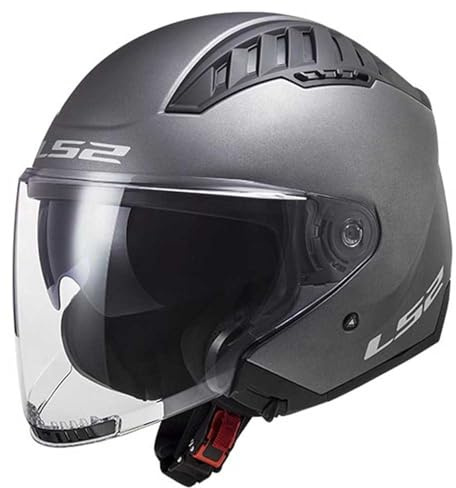 LS2, Casco Moto Jet Copter II Solid Matt Titanium, M
