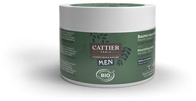 Cattier Men - Baume Nourrissant - Barbe et Cheveux - Bio 90g