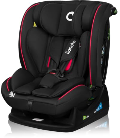 LIONELO AART I-SIZE Autositz für Kleinkinder 40-150 cm, Montage mit Sicherheitsgurten, Kopfstützen- und Neigungsverstellung, Lendenwirbel- und Verkleinerungseinsatz, R129 i-Size Standard