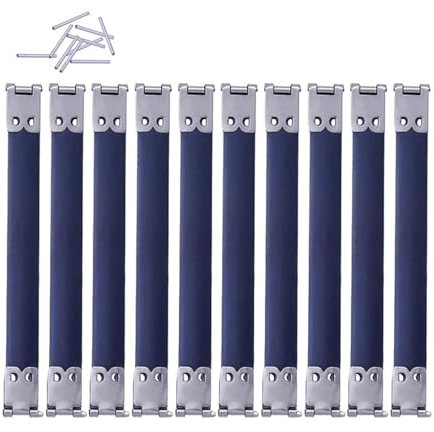 10 cierres internos de metal con cierre flexible, bisagras de marco con clip de resorte, accesorios para manualidades (9 cm)