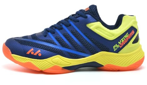 omcam Herrenmode Badminton Pickleball Sneaker Indoor Court Schuhe Für Männer Frauen Leichte Leichtathletik Tennis Sport Trainer,Blau,46 EU